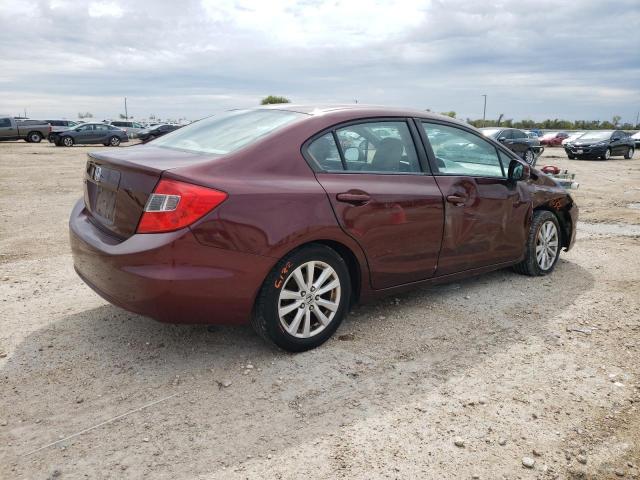 19XFB2F95CE053617 - 2012 HONDA CIVIC EXL Burgund zdjęcie 4