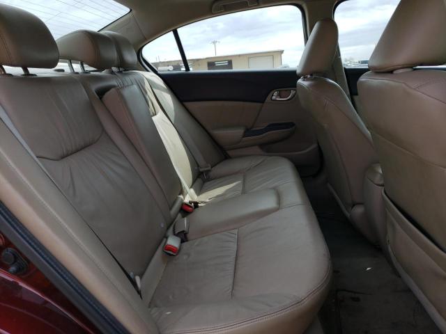 19XFB2F95CE053617 - 2012 HONDA CIVIC EXL Burgund zdjęcie 6