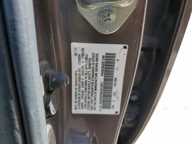 2HGFB2F90CH512817 - 2012 HONDA CIVIC EXL Boz foto 10