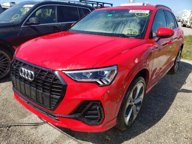 WA1EECF3XM1115242 - 2021 AUDI Q3 PREMIUM RED photo 2