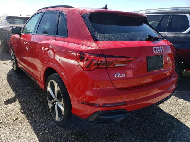 WA1EECF3XM1115242 - 2021 AUDI Q3 PREMIUM RED photo 3