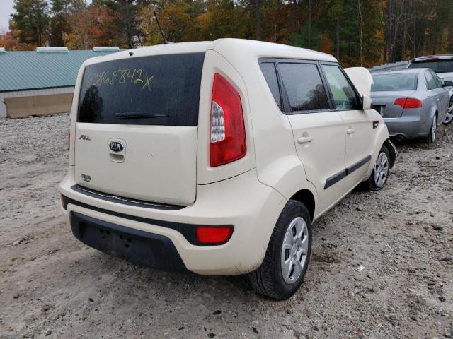 KNDJT2A5XD7558016 - 2013 KIA SOUL CREAM photo 4