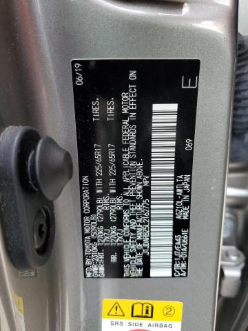 JTJDARBZ5L2162775 - 2020 LEXUS NX 300 GRAY photo 10