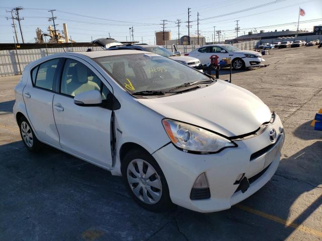 JTDKDTB39E1574037 - 2014 TOYOTA PRIUS C WHITE photo 1