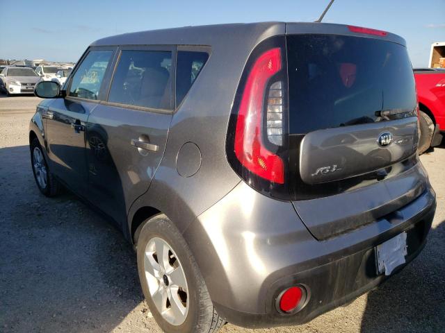 KNDJN2A28K7683142 - 2019 KIA SOUL GRAY photo 3