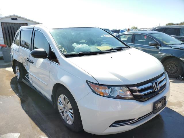 5FNRL5H28FB067781 - 2015 HONDA ODYSSEY LX WHITE photo 1