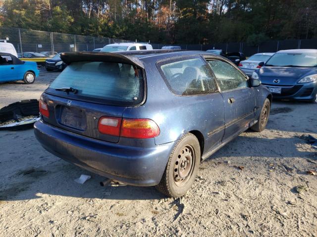 2HGEH2465SH515357 - 1995 HONDA CIVIC DX BLUE photo 4