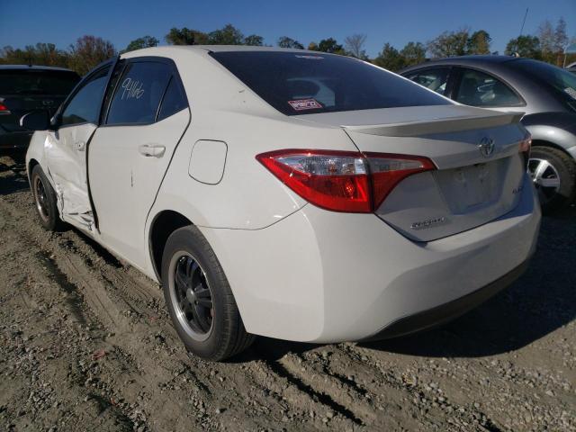 5YFBPRHE0EP158876 - 2014 TOYOTA COROLLA EC WHITE photo 3