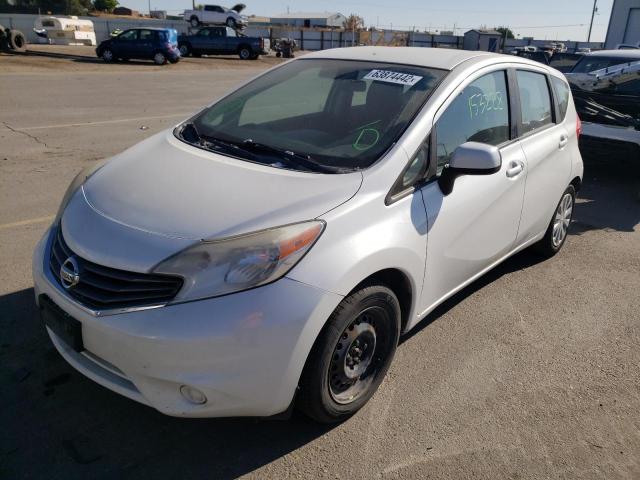 3N1CE2CPXEL384272 - 2014 NISSAN VERSA NOTE WHITE photo 2