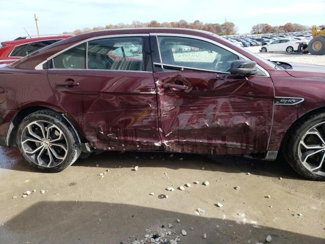 1FAHP2KT8JG116224 - 2018 FORD TAURUS SHO BURGUNDY photo 9