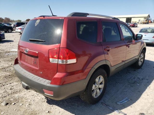 KNDJH741795013529 - 2009 KIA BORREGO LX MAROON photo 4