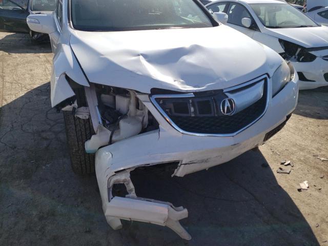 5J8TB4H35FL017382 - 2015 ACURA RDX WHITE photo 9