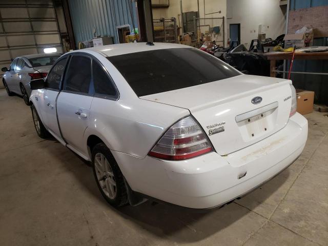 1FAHP25W48G122134 - 2008 FORD TAURUS LIM WHITE photo 3