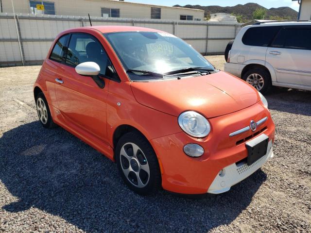 3C3CFFGE6FT581701 - 2015 FIAT 500 ELECTR ORANGE photo 1