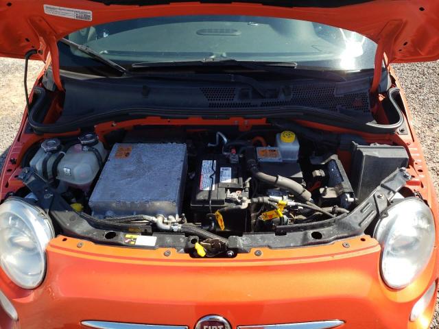 3C3CFFGE6FT581701 - 2015 FIAT 500 ELECTR ORANGE photo 7