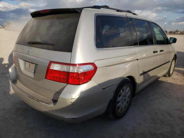 5FNRL38236B045966 - 2006 HONDA ODYSSEY LX SILVER photo 4