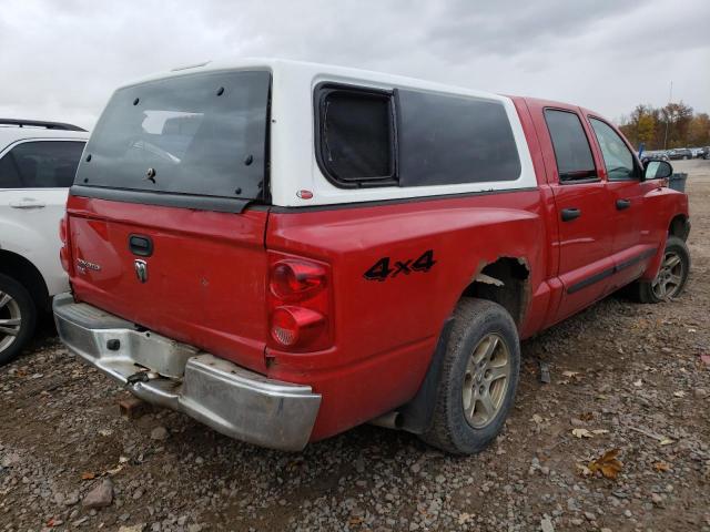 1D7HW48K25S242899 - 2005 DODGE DAKOTA QUA RED photo 4