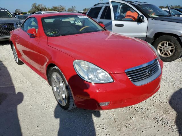 JTHFN48Y320005885 - 2002 LEXUS SC 430 RED photo 1