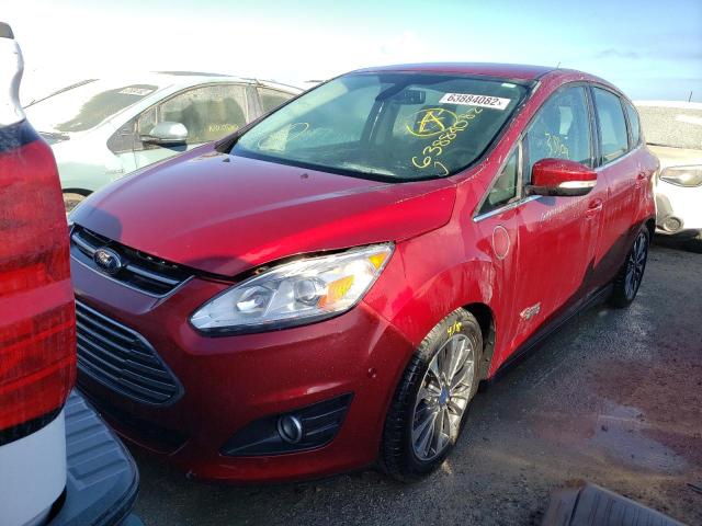 1FADP5FU9HL101400 - 2017 FORD C-MAX TITA RED photo 2