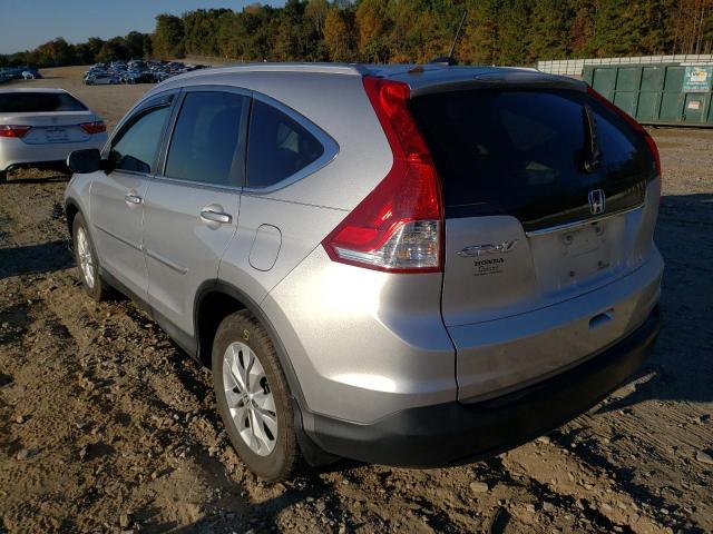 2HKRM3H75EH555244 - 2014 HONDA CR-V EXL SILVER photo 3