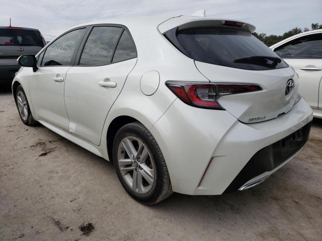 JTND4RBE1L3103915 - 2020 TOYOTA COROLLA SE WHITE photo 3