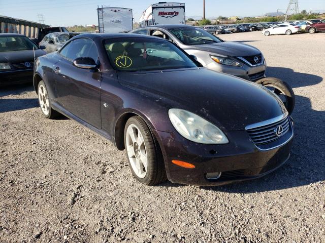 JTHFN48Y130039910 - 2003 LEXUS SC 430 PURPLE photo 1