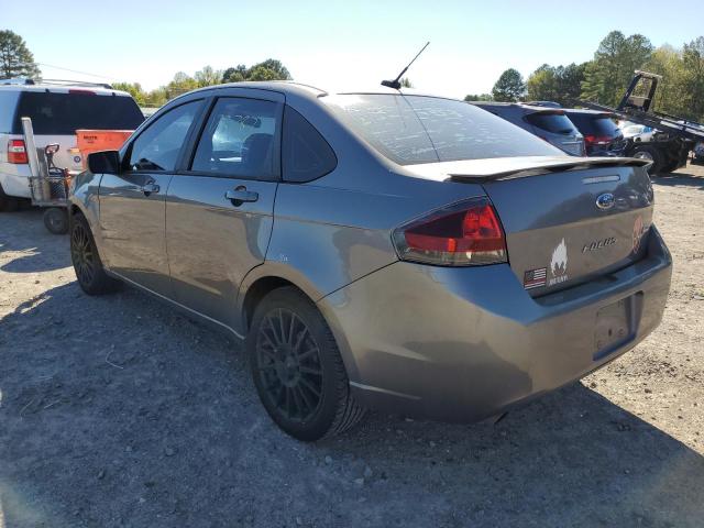 1FAHP3GN1BW184758 - 2011 FORD FOCUS SES GRAY photo 3