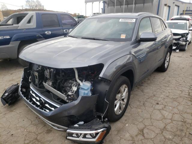 1V2GC2CA9LC226366 - 2020 VOLKSWAGEN ATLAS CROS GRAY photo 2