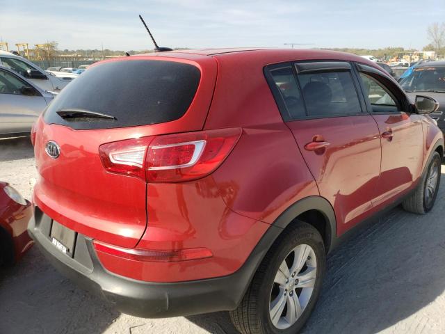 KNDPB3A24C7341150 - 2012 KIA SPORTAGE B RED photo 4