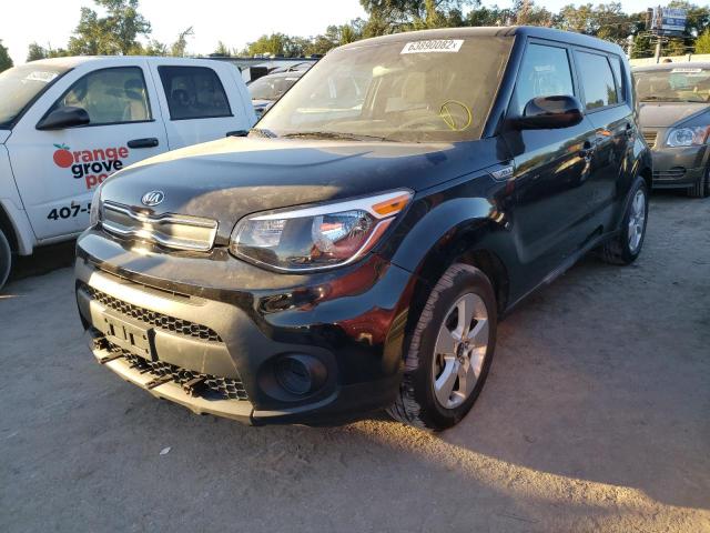 KNDJN2A24H7500294 - 2017 KIA SOUL BLACK photo 2