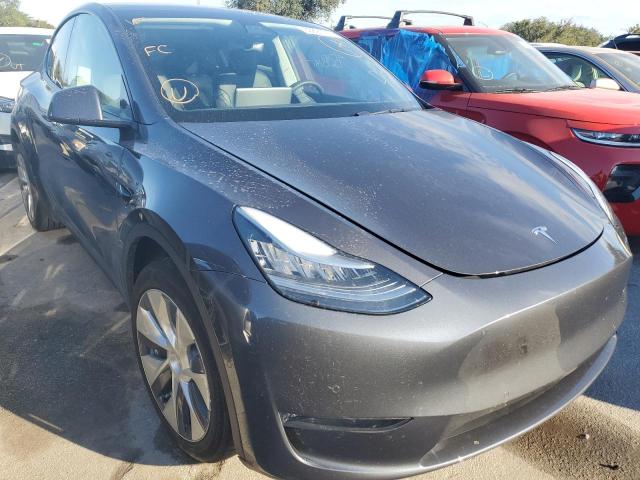 5YJYGDEE3LF047555 - 2020 TESLA MODEL Y رمادي صورة 1