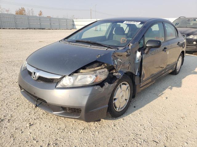 2HGFA16409H027135 - 2009 HONDA CIVIC DX-G GRAY photo 2