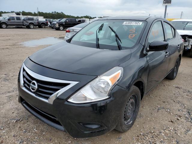 3N1CN7AP3GL912785 - 2016 NISSAN VERSA S BLACK photo 2