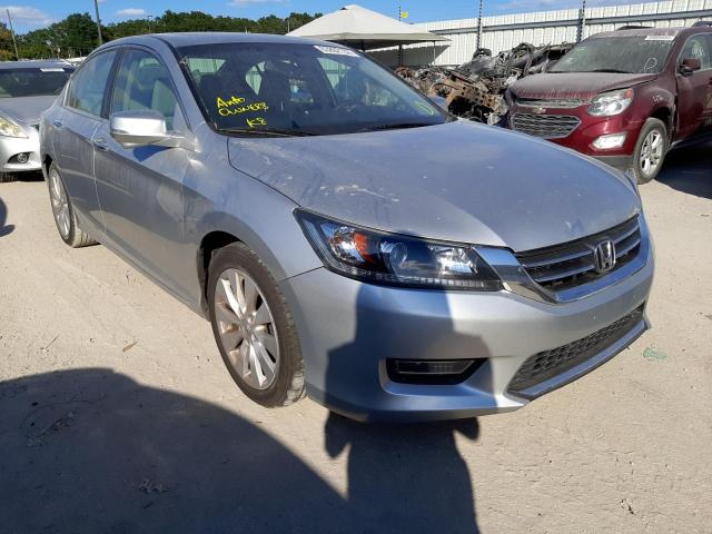 1HGCR2F85DA080554 - 2013 HONDA ACCORD EXL SILVER photo 1