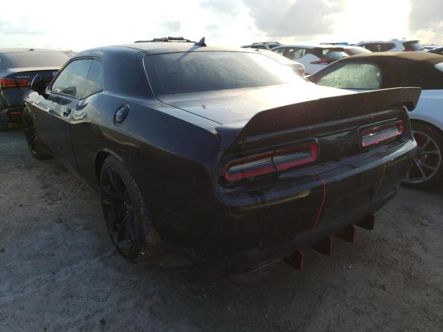 2C3CDZFJ3MH638187 - 2021 DODGE CHALLENGER BLACK photo 3