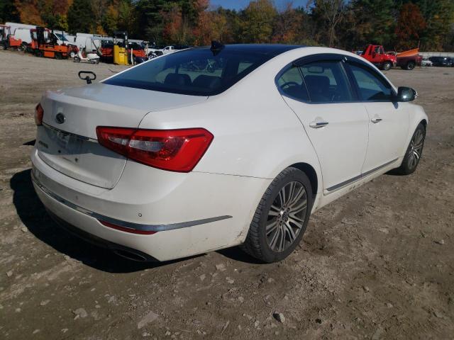 KNALN4D76E5153745 - 2014 KIA CADENZA PR WHITE photo 4