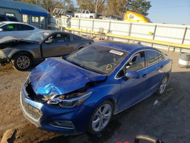 1G1BG5SM9G7326617 - 2016 CHEVROLET CRUZE PREM BLUE photo 2