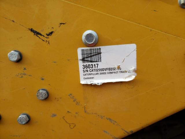 CAT0299DVFD202170 - 2019 CATERPILLAR SKID STEER WHITE photo 10