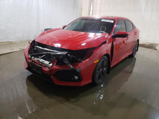 SHHFK7H70JU408143 - 2018 HONDA CIVIC EXL 红色 照片 1