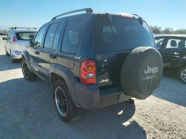 1J4GL48K52W257619 - 2002 JEEP LIBERTY SP BLUE photo 3