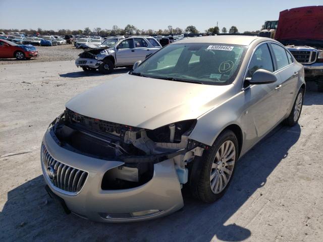 W04GN5EC6B1022625 - 2011 BUICK REGAL GOLD photo 2