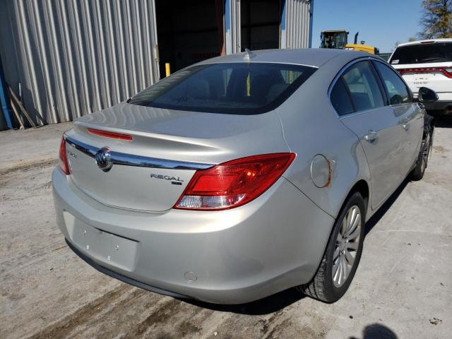 W04GN5EC6B1022625 - 2011 BUICK REGAL GOLD photo 4