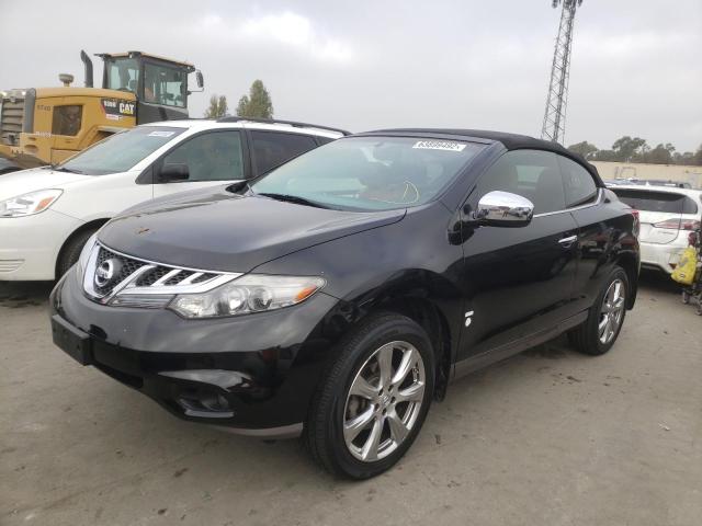 JN8AZ1FY5EW300753 - 2014 NISSAN MURANO CRO BLACK photo 2