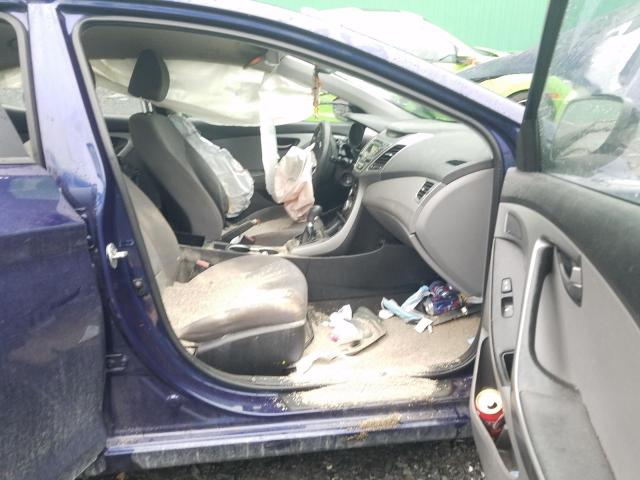 5NPDH4AEXEH516422 - 2014 HYUNDAI ACCENT BLUE photo 5