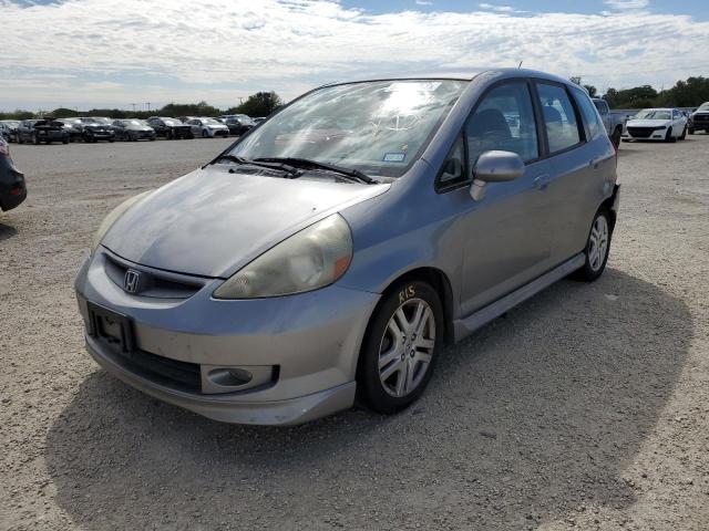 JHMGD37617S039143 - 2007 HONDA FIT S SILVER photo 2