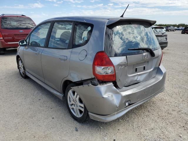 JHMGD37617S039143 - 2007 HONDA FIT S SILVER photo 3