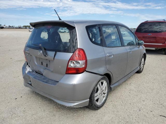 JHMGD37617S039143 - 2007 HONDA FIT S 银色 照片 4