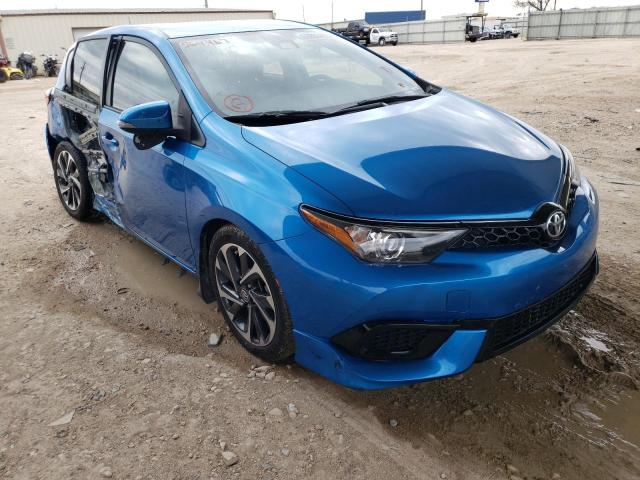 JTNKARJE0JJ564467 - 2018 TOYOTA COROLLA IM BLUE photo 1