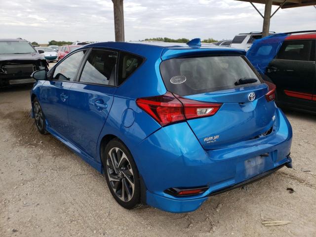 JTNKARJE0JJ564467 - 2018 TOYOTA COROLLA IM BLUE photo 3