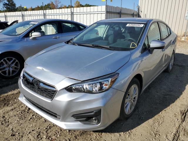 4S3GKAB67H3615851 - 2017 SUBARU IMPREZA PR SILVER photo 2